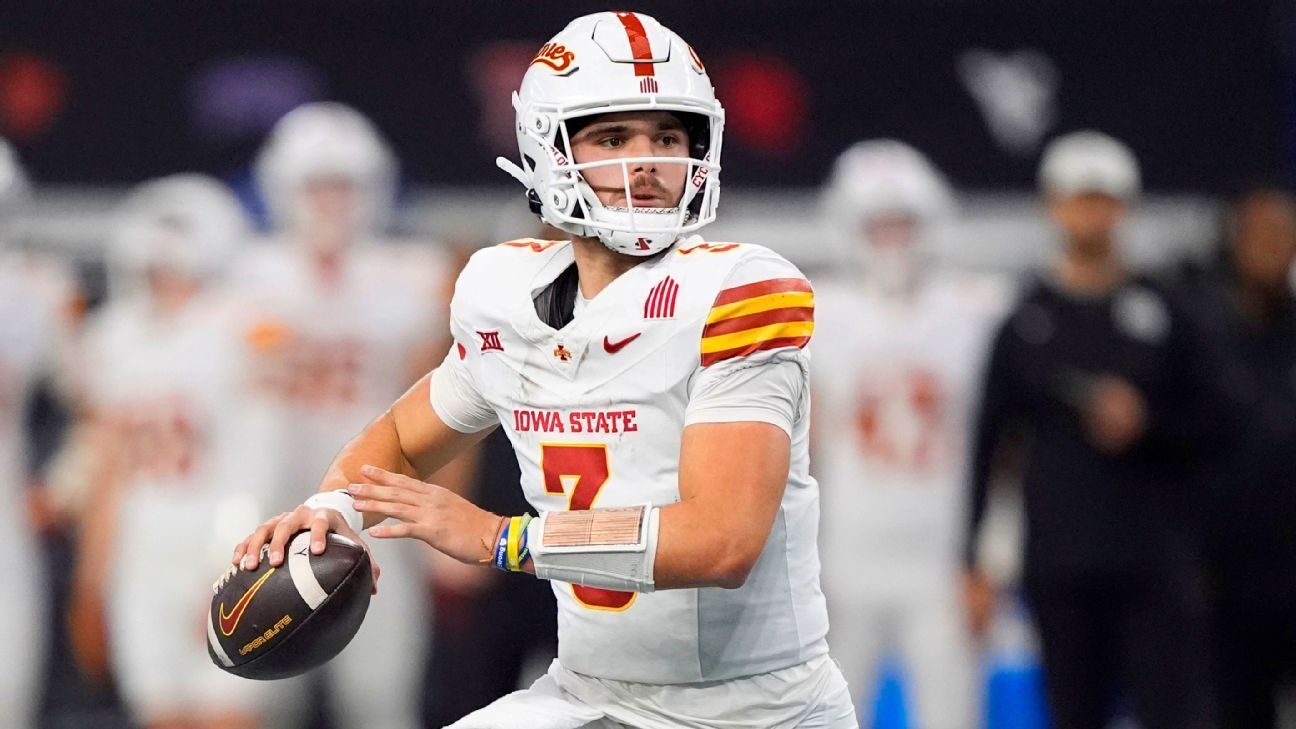 [ad_1] Iowa State quarterback Rocco Becht a anunțat săptămâna trecută intenția de a intra în transfer portal, informație confirmată de surse cunoscute ESPN