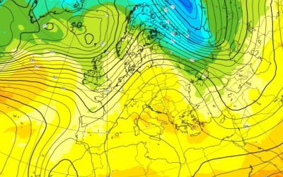 harta cu europa aflata sub influenta unui anticiclon