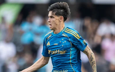 Joia de R$ 618 milhões estreia pelo Cruzeiro em derrota para o Santos; veja como foi