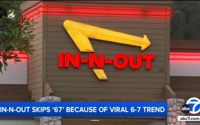 In-N-Out removes number 67 from order system due to viral 6-7 trend
