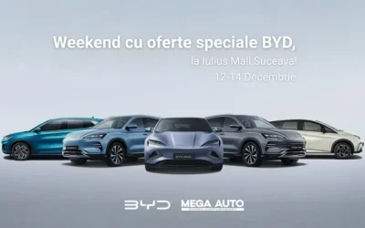 Mega Auto aduce BYD la Iulius Mall Suceava