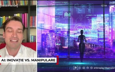 Antena 1 a difuzat marți o emisiune în direct în care s-a discutat despre activitatea comisiei parlamentare dedicate inteligenței artificiale