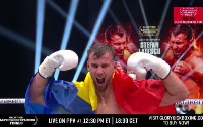 Ștefan Lătescu își înfruntă adversarul Enrico Pellegrino într-un meci electrizant în Glory!