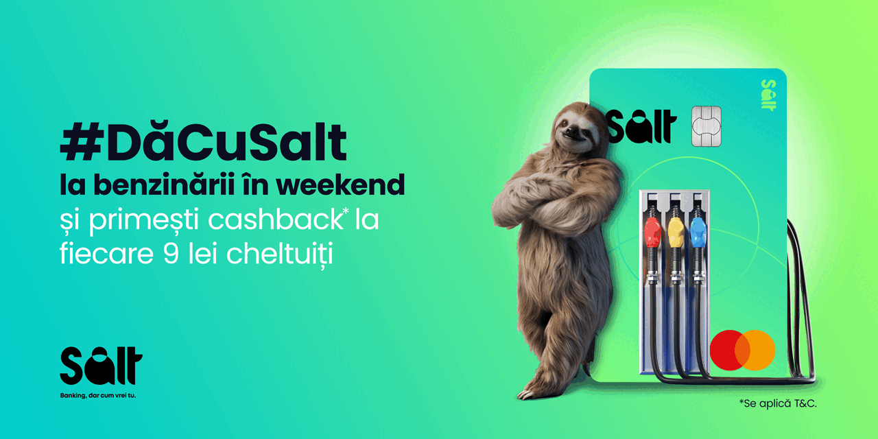 Salt Bank lansează o campanie de cashback pentru plățile cu carburantul, într-un context marcat de creșterea accentuată a prețurilor la motorină și benzină în România