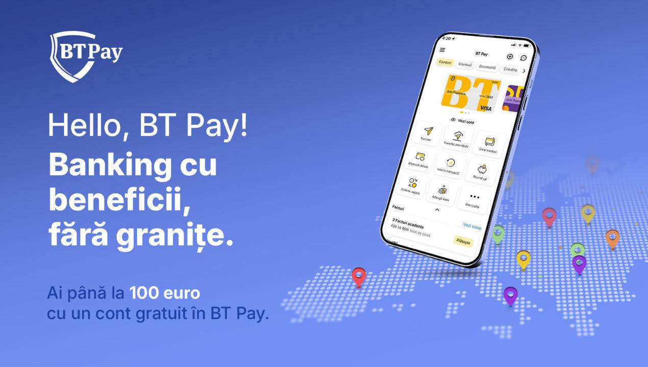 Banca Transilvania lansează platforma digitală „Hello, BT Pay!” pentru diaspora românească Românii din străinătate pot acum accesa servicii bancare românești rapid și sigur, datorită unei noi inițiative digitale lansate de Banca Transilvania
