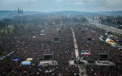 Cehii protestează masiv pentru susținerea Europei, cele mai mari demonstrații din ultimii ani