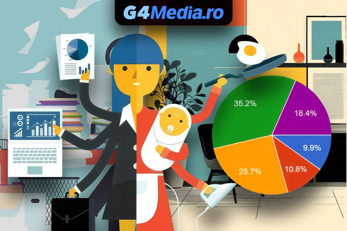 Rezultate sondaj G4Media: Peste 53% cred că mentalitatea românească limitează egalitatea între viața profesională și cea familială a femeilor