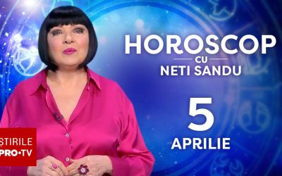 horoscop 5 aprilie 2026 cu Neti Sandu: avem curajul să spunem „Te iubesc”