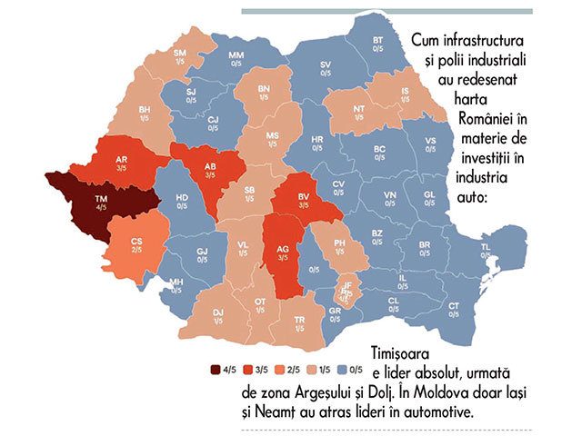 Harta puterii economice: Cine sunt „regii” județelor la export, după autostrăzi