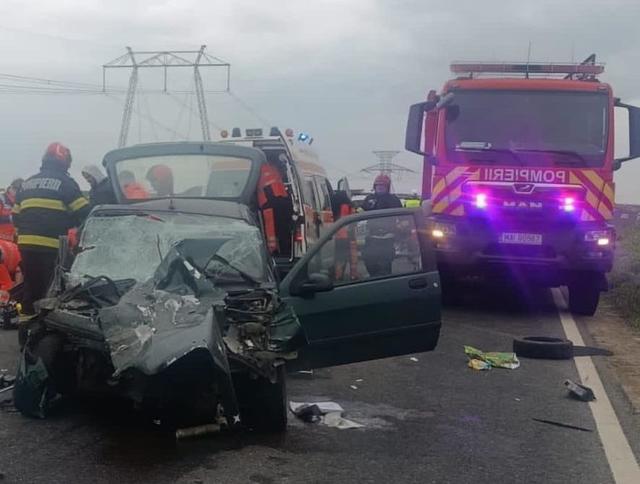 Accident GRAV în Constanța: Un mort și trei răniți la Gura Dobrogei / Trafic BLOCAT
