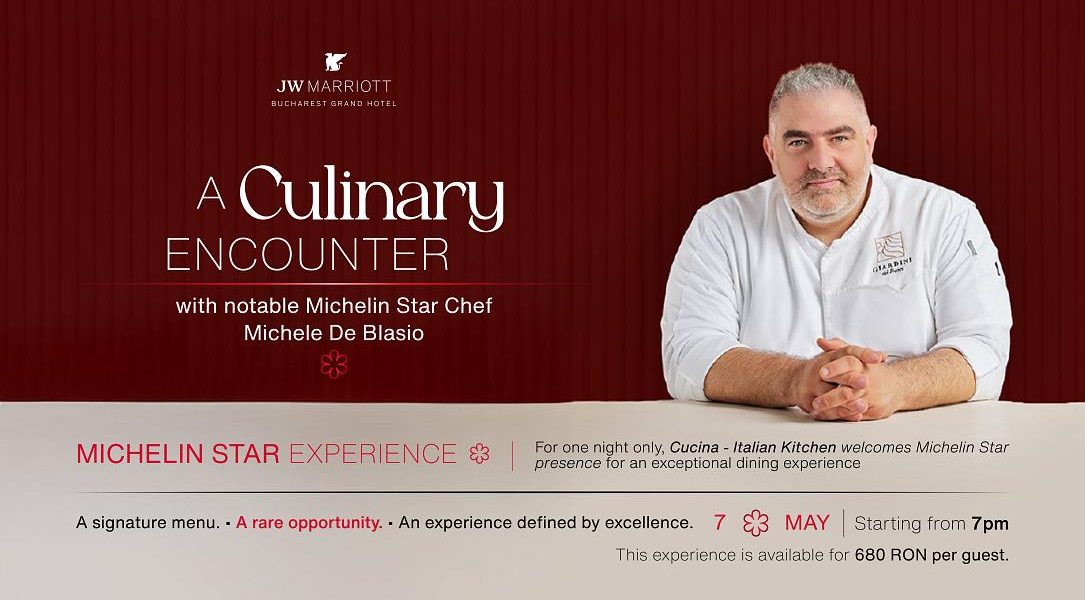 Chef Michelin MICHELE DE BLASIO, vedetă la Cucina: O singură seară de magie!