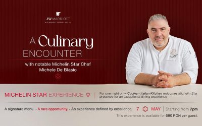 Chef Michelin MICHELE DE BLASIO, vedetă la Cucina: O singură seară de magie!