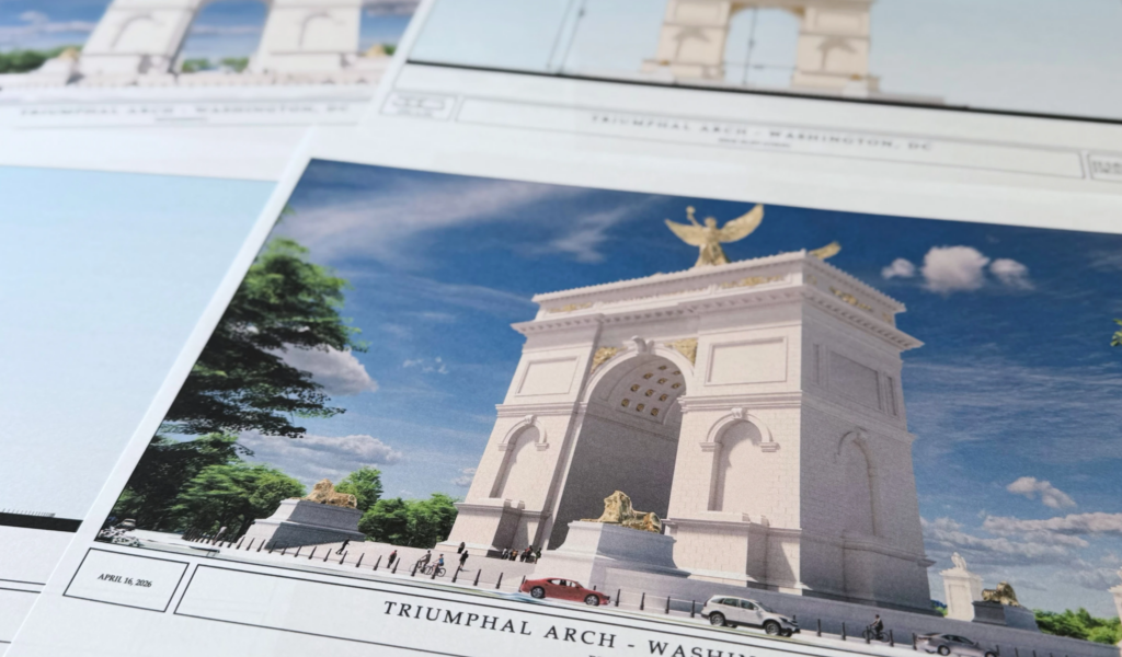 Trump vrea arc de triumf la Washington, uriaș față de cel din București