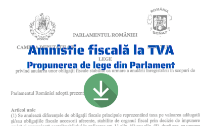 După sesizarea realizată de StartupCafe, ce a adus în atenția opiniei publice situația dificilă a antreprenorilor români cu afaceri de familie, în care ANAF le solicită acum plata TVA-ului necolectat pe ultimii șase ani, 29 de parlamentari de la putere au depus oficial la Parlament o propunere de lege menită să amnistieze aceste firme afectate
