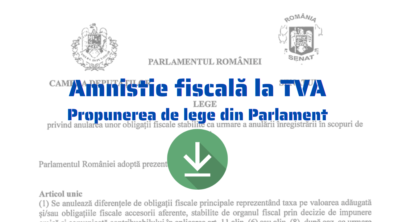 După sesizarea realizată de StartupCafe, ce a adus în atenția opiniei publice situația dificilă a antreprenorilor români cu afaceri de familie, în care ANAF le solicită acum plata TVA-ului necolectat pe ultimii șase ani, 29 de parlamentari de la putere au depus oficial la Parlament o propunere de lege menită să amnistieze aceste firme afectate