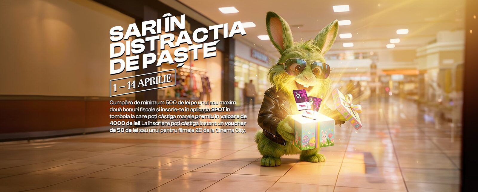 Shopping city târgu jiu pregătește o serie de activități și concursuri de Paște Shopping City Târgu Jiu anunță programul special pentru perioada sărbătorilor pascale, integrând activități interactive, premii și un eveniment artistic