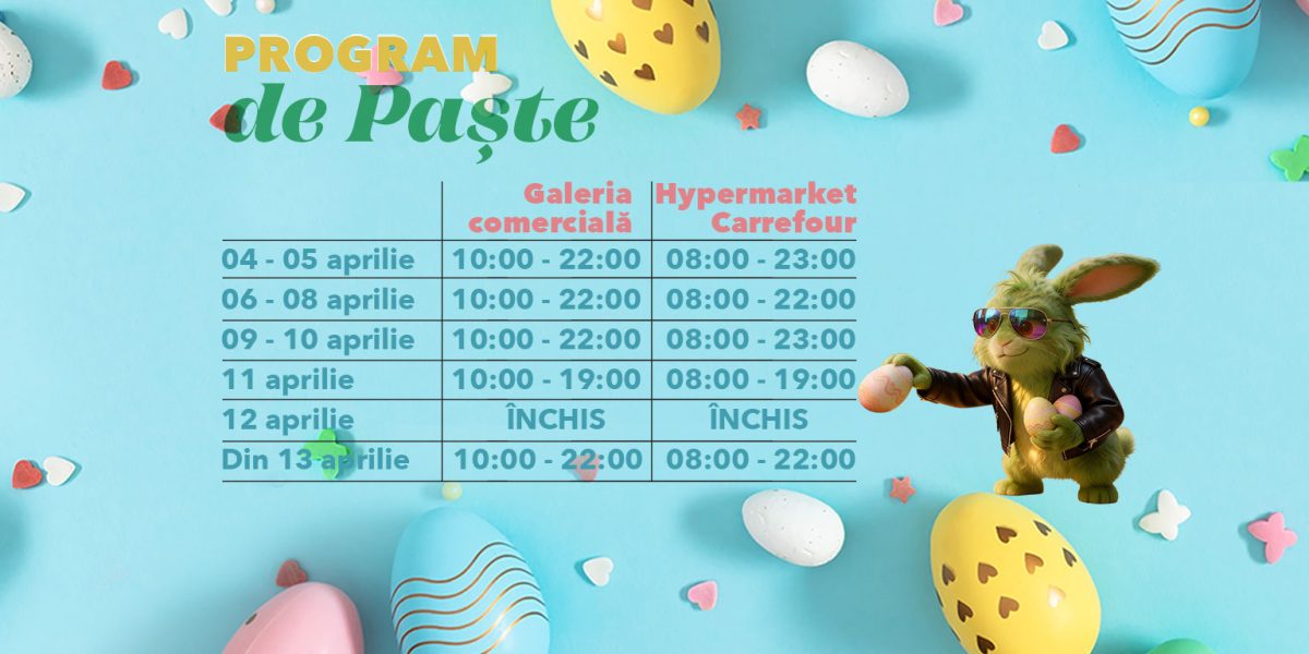 Brăila Mall, sărbătoare de Paște: program special, premii șî ateliere creative