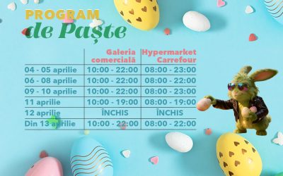 Brăila Mall se pregătește de Paște cu evenimente și promoții speciale Brăila Mall a dat startul pregătirilor pentru sărbătorile pascale, anunțând o serie de evenimente și campanii dedicate vizitatorilor