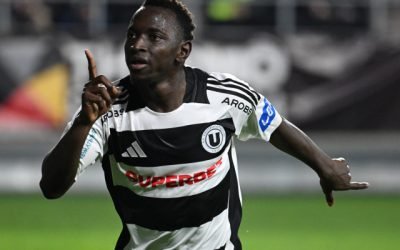 Oucasse Mendy, jucătorul de atitudine al celor de la U Cluj, a fost figura centrală a meciului de pe stadionul Giulești, la partida cu Rapid