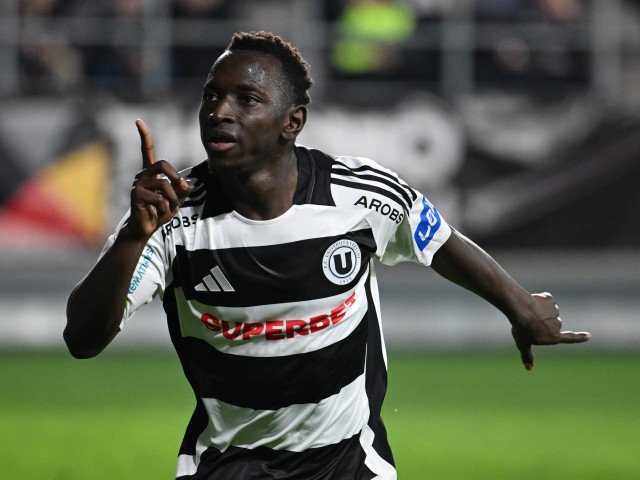 Oucasse Mendy, jucătorul de atitudine al celor de la U Cluj, a fost figura centrală a meciului de pe stadionul Giulești, la partida cu Rapid