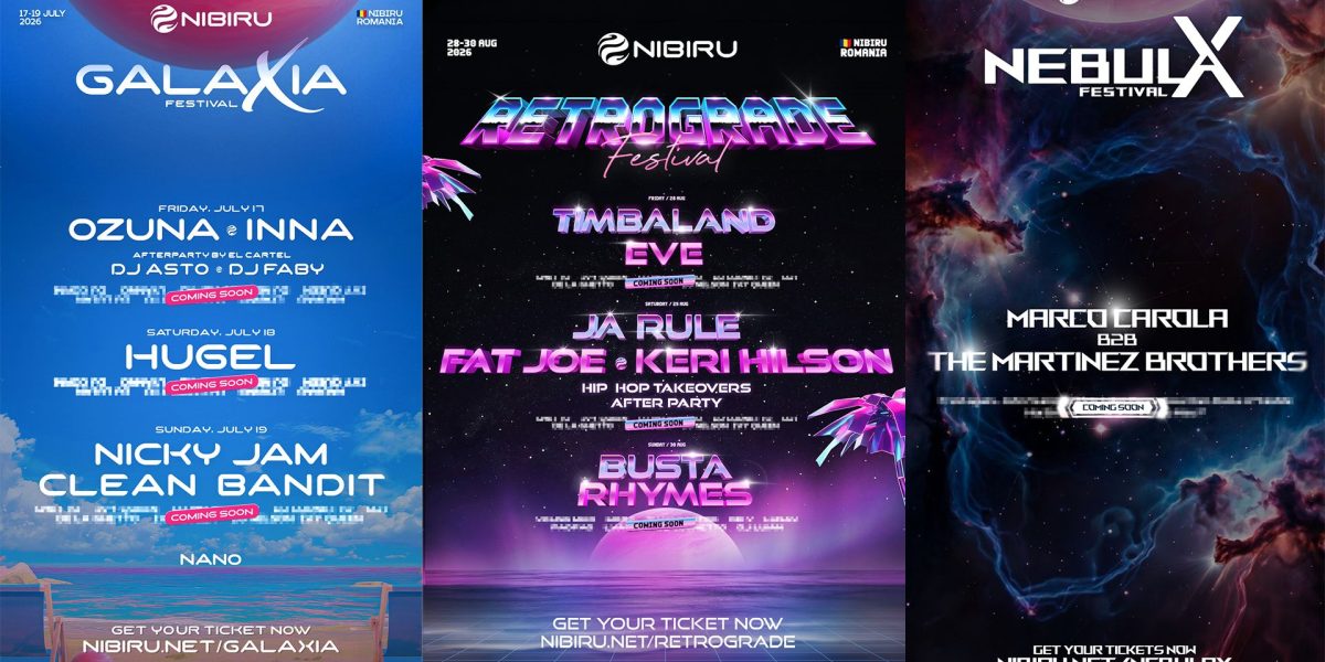 NIBIRU: 90 de artiști și festivaluri noi, anunț uriaș live timp de 5 ore