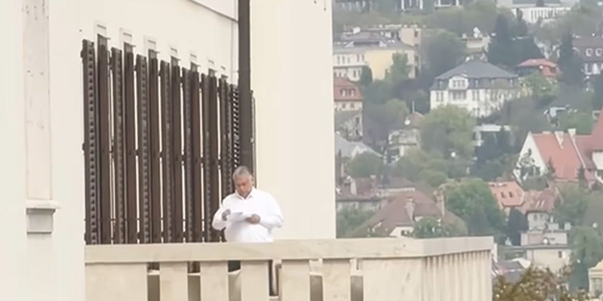 Orban, surprins pe balcon: Peter Magyar, martorul video al momentului