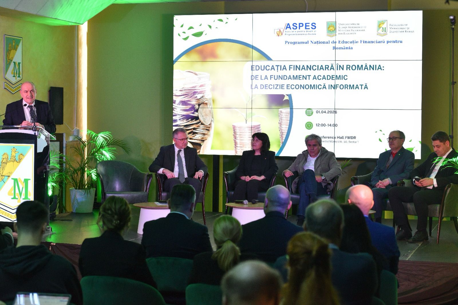 Educația financiară, un pas important pentru România O conferință recentă organizată de Asociația de Studii și Prognoze Economico-Sociale (ASPES) și Universitatea de Științe Agronomice și Medicină Veterinară din București (USAMV), în cadrul Programului Național de Educație Financiară pentru România (PNEFR), a marcat o etapă importantă