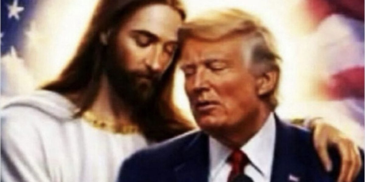 Imaginea AI: Iisus îl „îmbrățișează” pe Donald Trump. Reacții aprinse