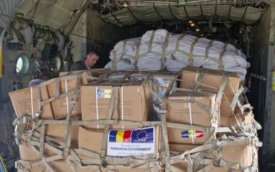 România trimite 15 tone de ajutoare în Liban: Avion MApN, cu alimente și corturi, a decolat