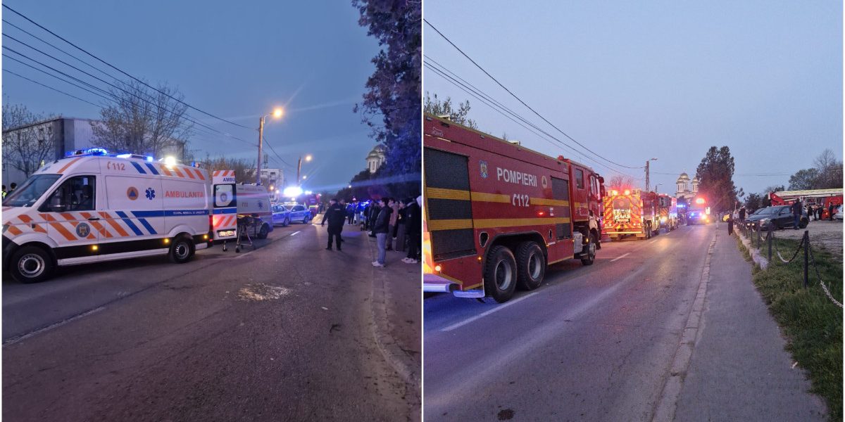 Incendiu violent în Constanța: 9 victime, printre care copii, în stare gravă