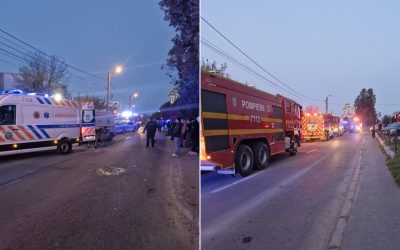 Incendiu violent în Constanța: 9 victime, printre care copii, în stare gravă