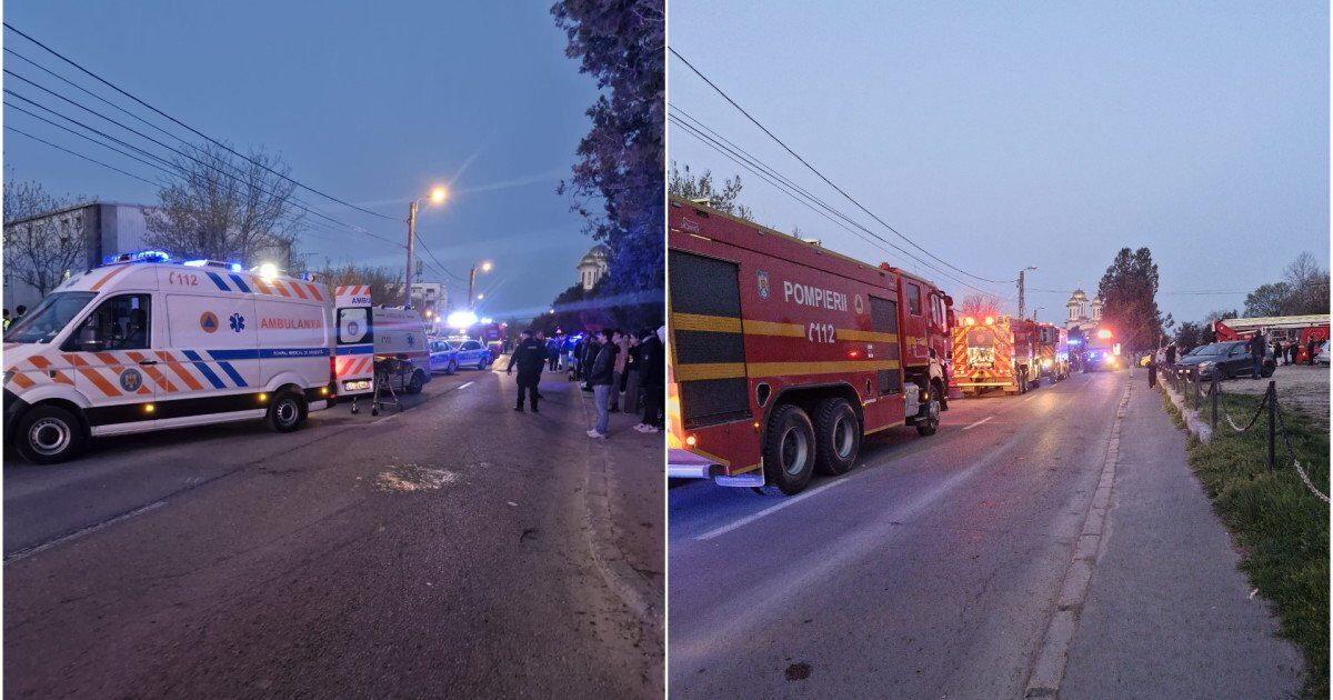 Incendiu violent în Constanța: 9 victime, printre care copii, în stare gravă