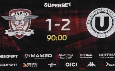 Rapid a suferit o înfrângere neașteptată pe teren propriu, pierzând cu U Cluj și atingând astfel borna negativă de 12 meciuri consecutive fără victorie