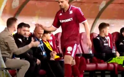 Gestul lui Ciobotariu, nevăzut la TV, după schimbarea controversată din Dinamo – Rapid