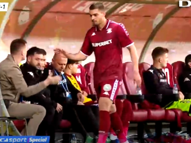 Gestul lui Ciobotariu, nevăzut la TV, după schimbarea controversată din Dinamo – Rapid