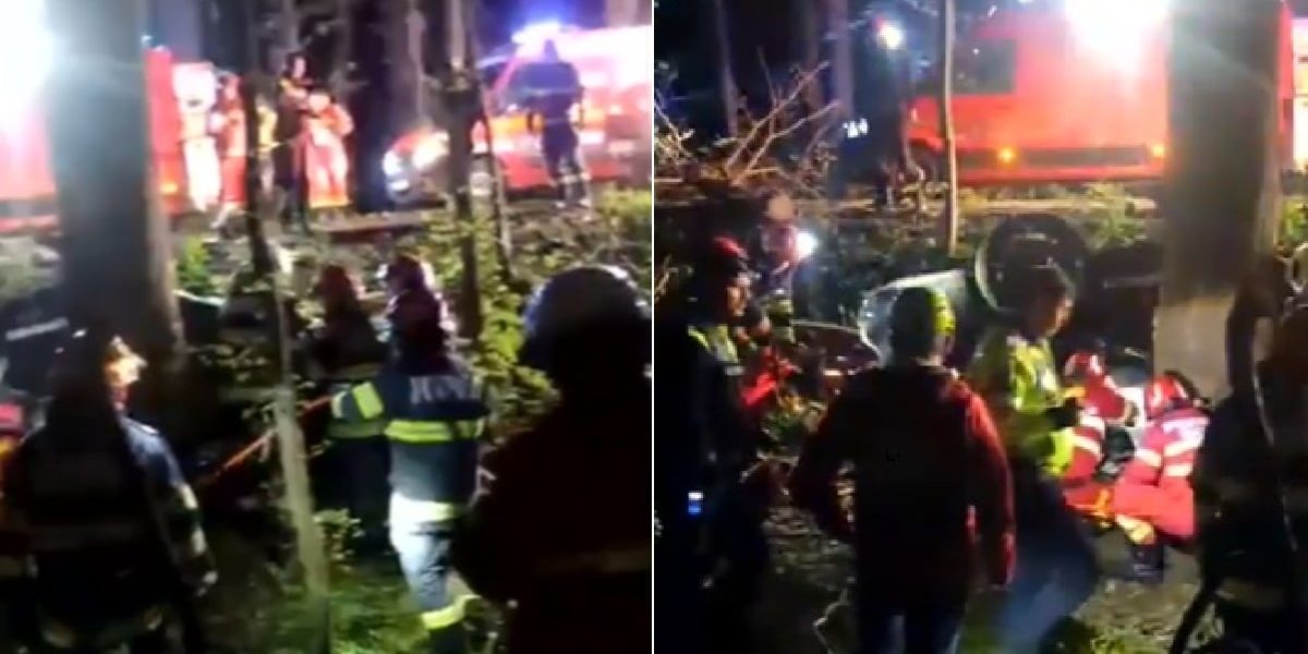 Accident TERIBIL de Paște, în pădurea Snagov: doi tineri au murit