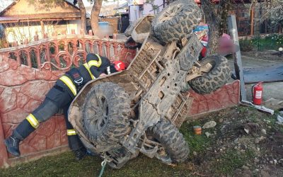 Accident de Paște: ATV răsturnat pe gard, România în alertă