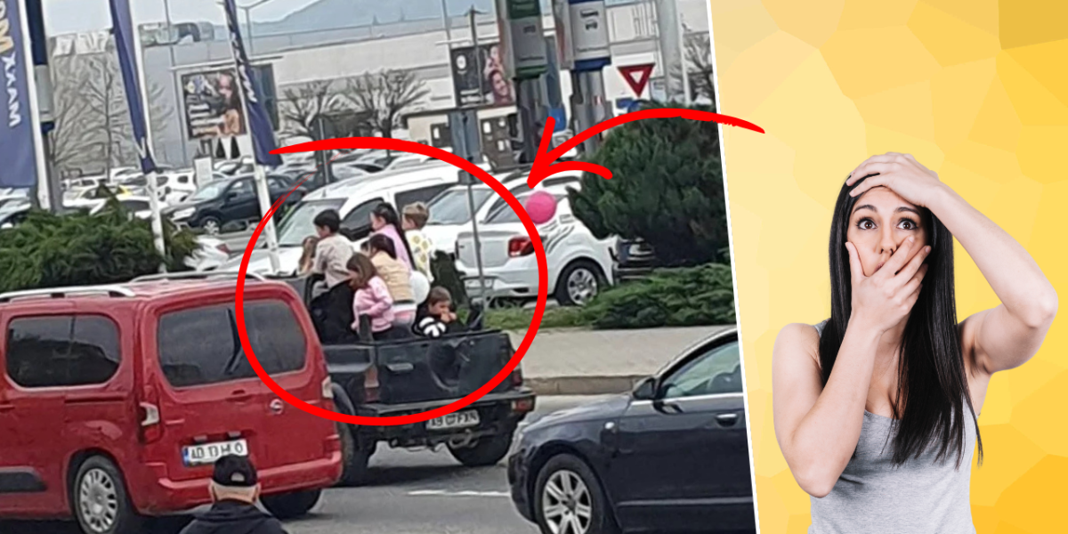 Șofer TERIBIL în Alba: Șapte copii, transportați în benă pe un drum aglomerat