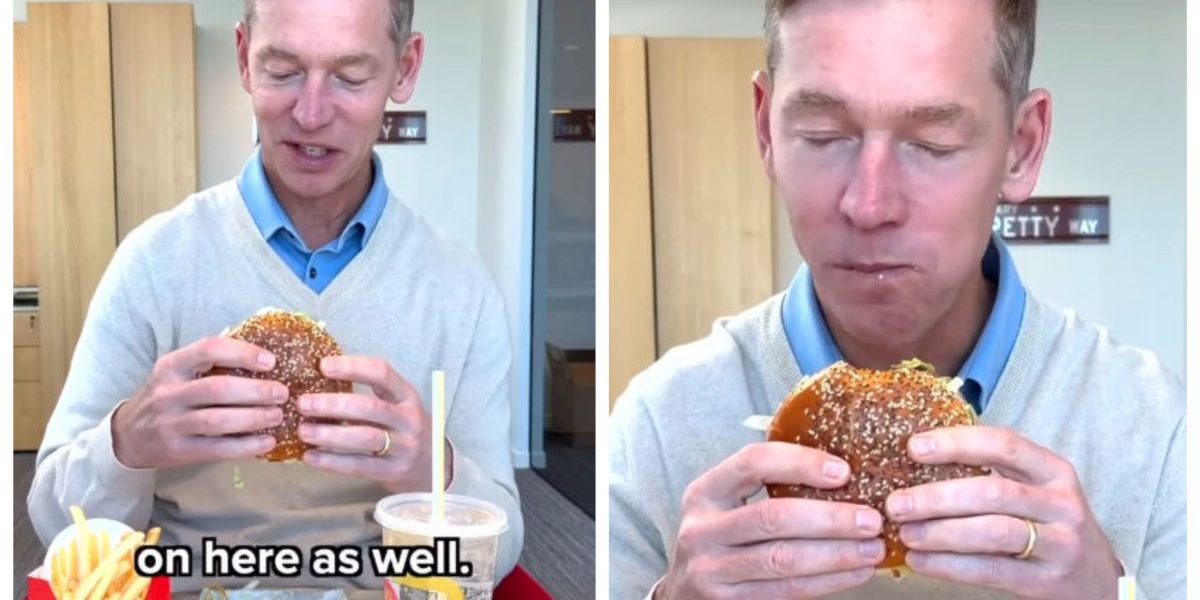 Șeful McDonald’s, criticat dur: N-a mâncat din burger, ci l-a gustat!