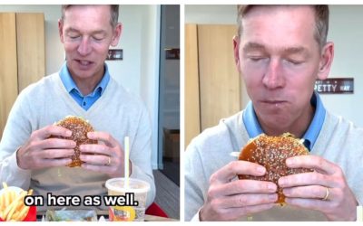 Șeful McDonald’s, criticat dur: N-a mâncat din burger, ci l-a gustat!