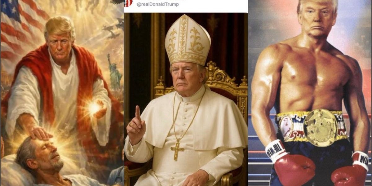 Meme-urile deepfake cu Donald Trump: De la Isus la Rocky, o nouă armă MAGA