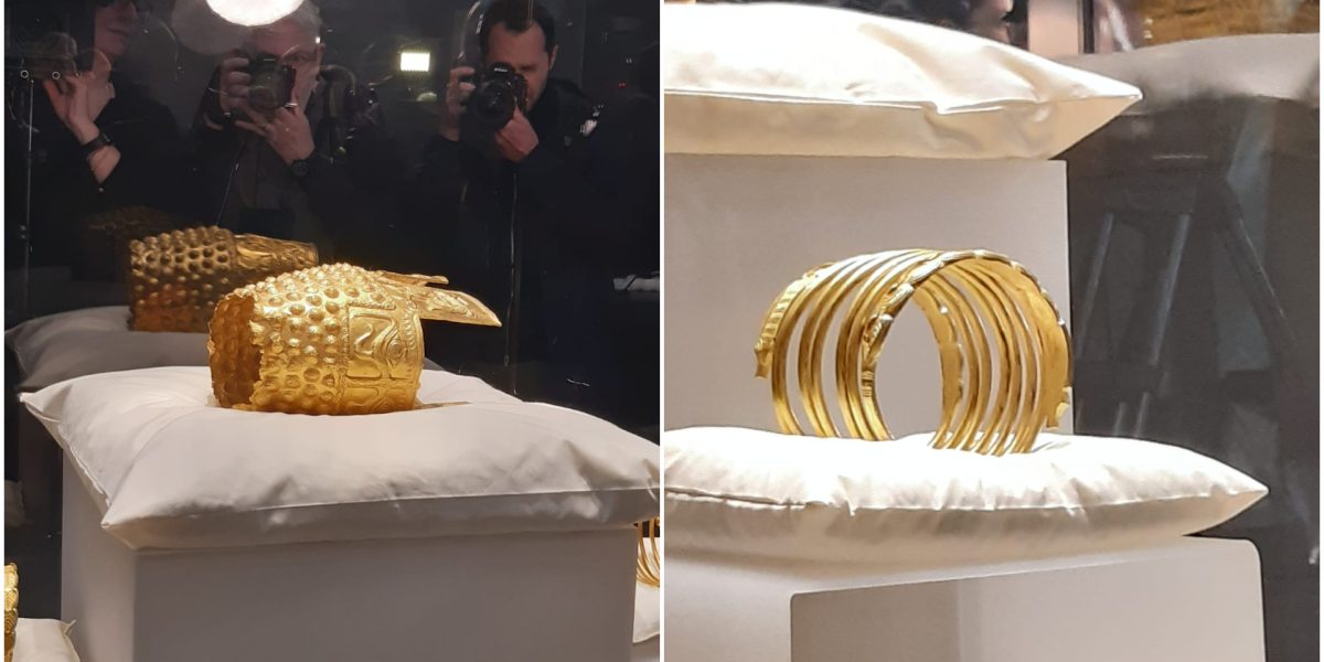 Coiful de la Coțofenești și brățările dacice, tezaur expus la Muzeul de Istorie