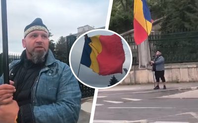 Apariția misterioasă a unui „stegar dac”: Cine se ascunde și ce vrea