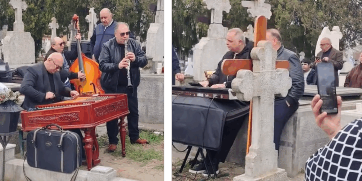 Concert de Paști ÎN Cimitirul din Giurgiu: Dedicații pentru răposați
