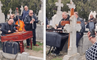 Concert de Paști ÎN Cimitirul din Giurgiu: Dedicații pentru răposați