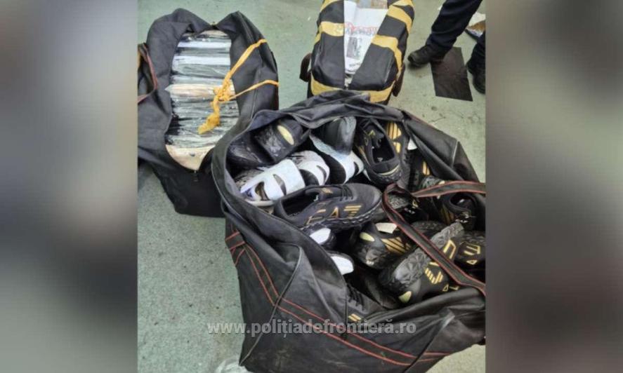 Giurgiu: Marfă falsificată de un milion de lei, confiscată de polițiștii de frontieră