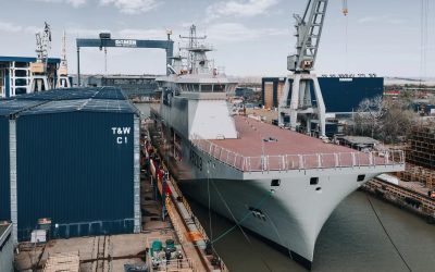 Șantierul Damen din România lansează un portavion pentru Portugalia