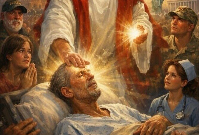 Donald Trump, vindecător: imagine IA controversată, inspirată de Isus