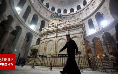 Lumina Sfântă de Paște: Așa se aprinde la Ierusalim, în Biserica Sfântului Mormânt