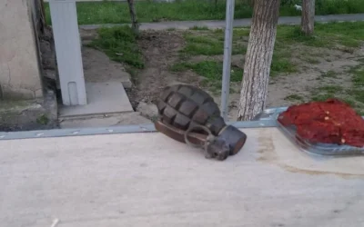 Grenadă defensivă, descoperită la Galați: Pirotehniștii, alertați